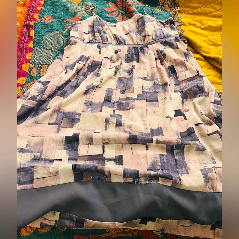 Beautiful satin midi strapless dress sz xl